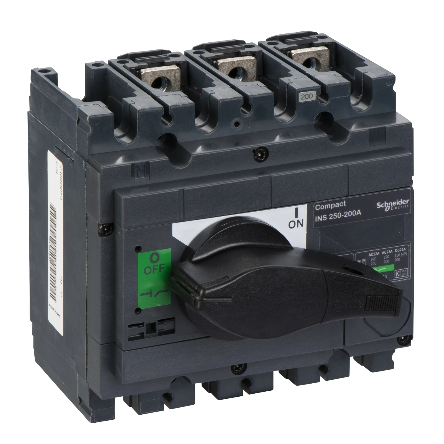Switch disconnector INS250-200 3P 200 A — 31102