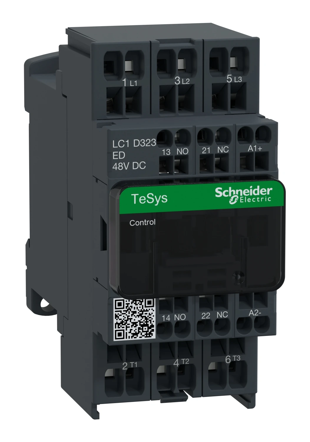 Contacteur TeSys Deca LC1D323ED — 3P, 32 A AC-3/AC-3e, commande 48 V CC