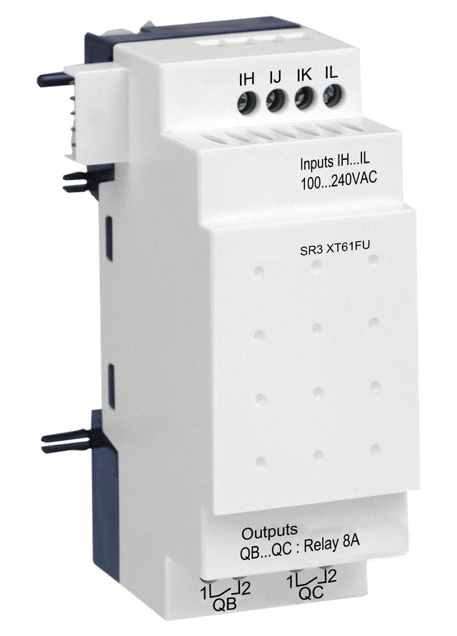 Zelio Logic SR3 SR3XT61FU i/o extension – 6 I/O – 100-240 V AC