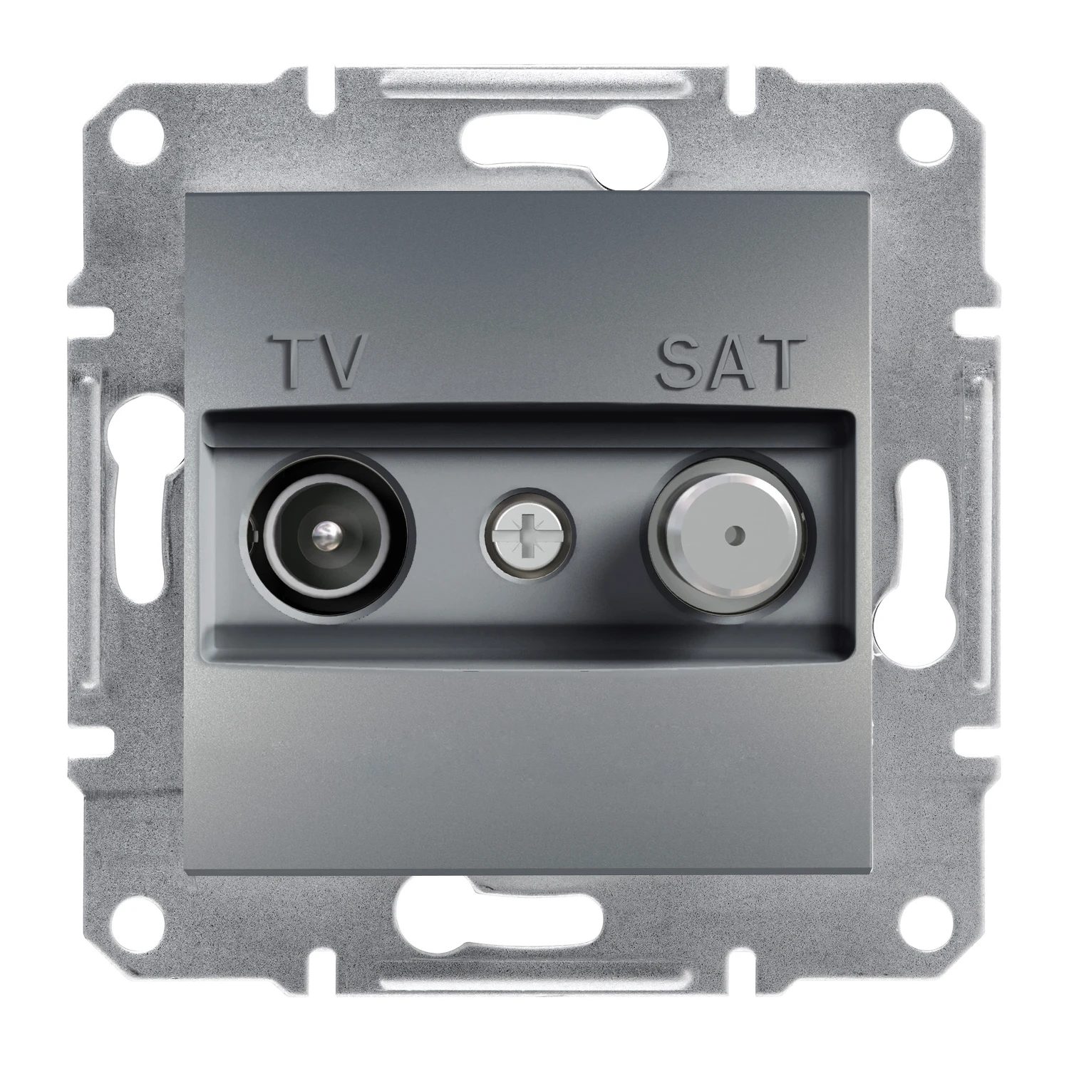 Asfora EPH3400162 tv / sat antenna outlet — steel — Schneider Electric