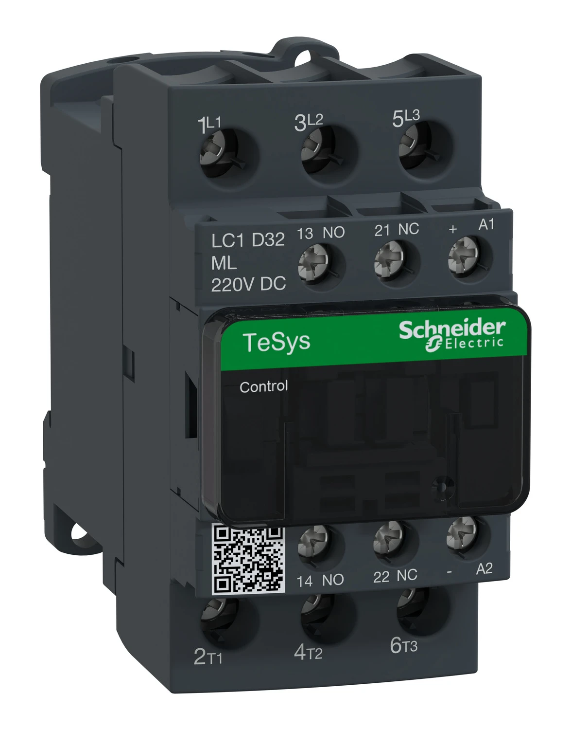 Contacteur TeSys Deca LC1D32ML — 3P, 32 A AC-3/AC-3e, commande 220 V CC, faible consommation