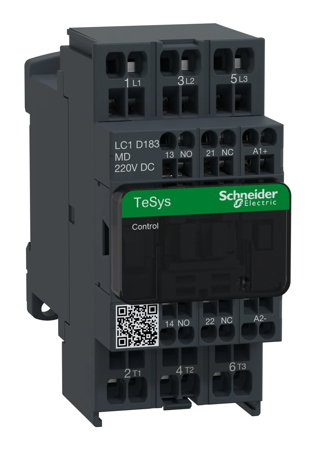 Contacteur TeSys Deca LC1D183MD — 3P, 18 A AC-3/AC-3e, commande 220 V CC