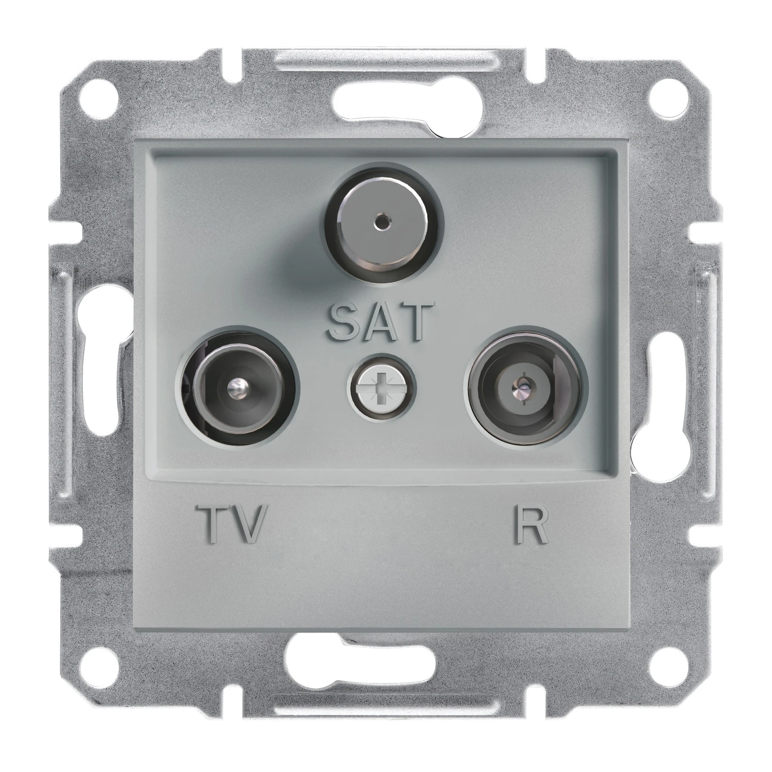 Prise antenne TV / radio / SAT Asfora EPH3500161 — aluminium — Schneider Electric