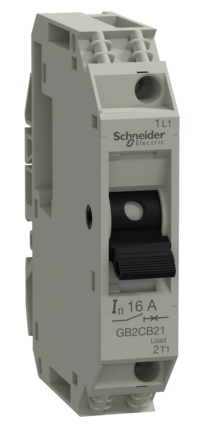 TeSys GB2CB21 auxiliary circuit breaker — 1P, Ith 16 A