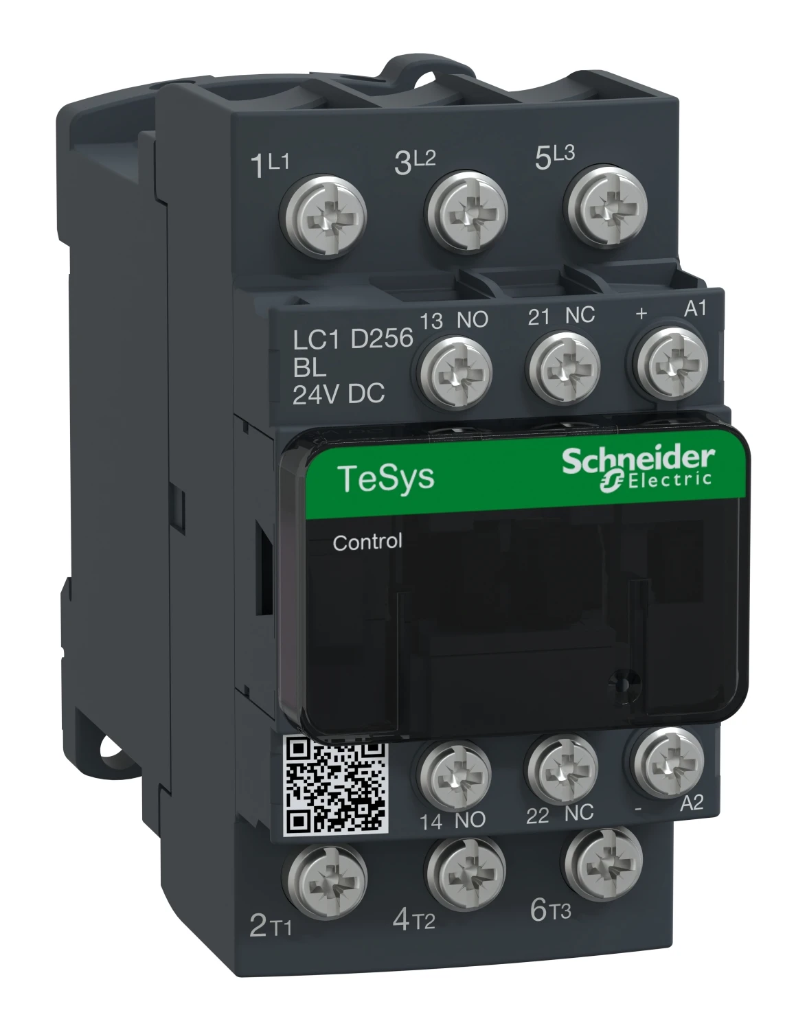 Contacteur TeSys Deca LC1D256BL — 3P, 25 A AC-3/AC-3e, commande 24 V CC, faible consommation