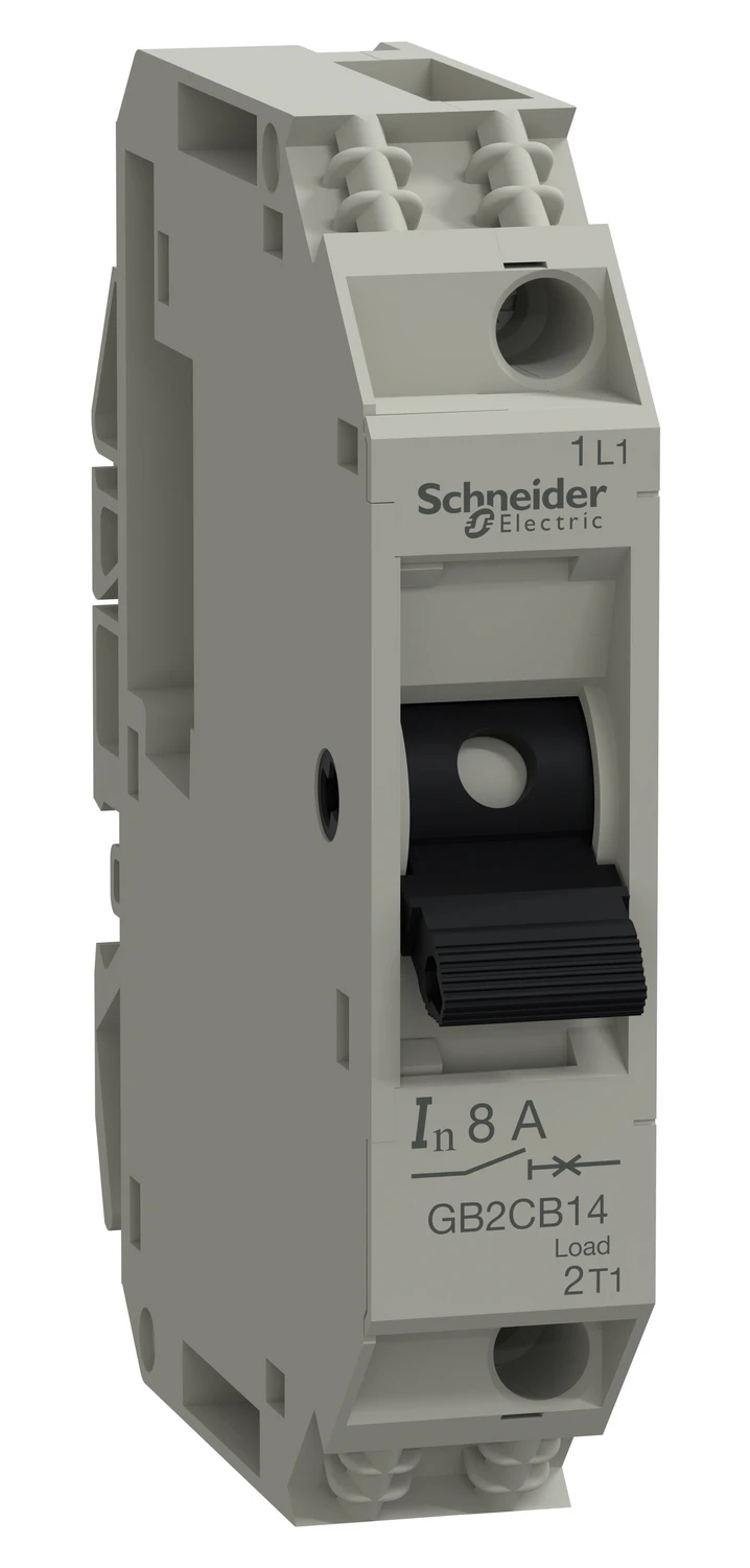 TeSys GB2CB14 auxiliary circuit breaker — 1P, Ith 8 A