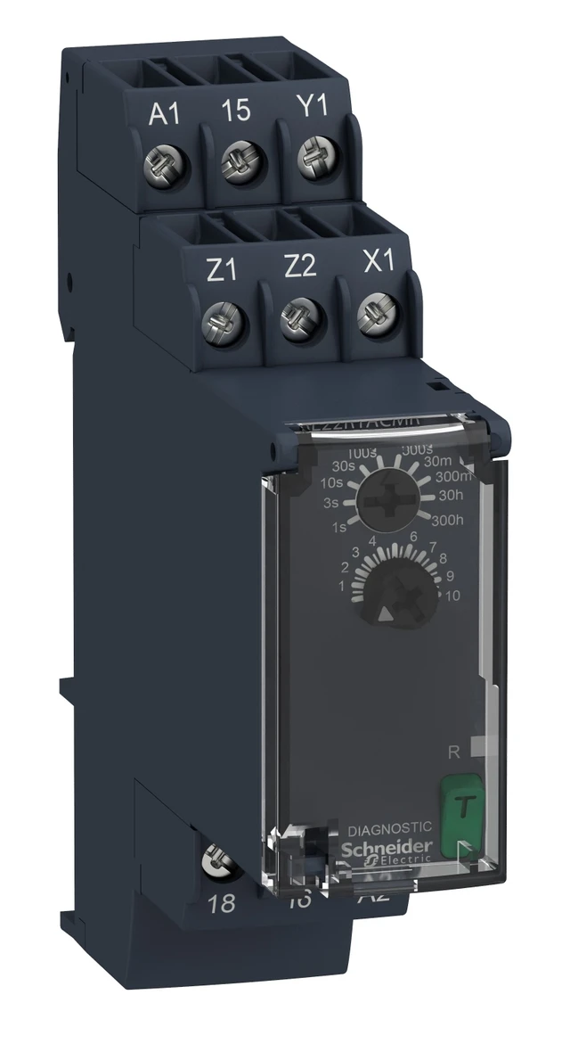 Modular timing relay RE22R1ACMR — 24…240 V AC/DC