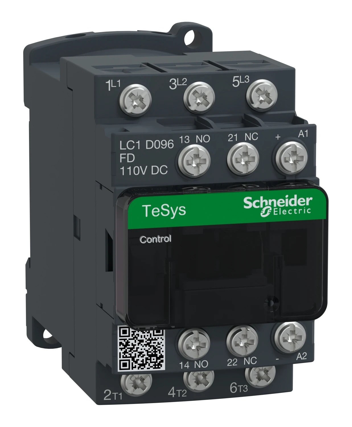 Contacteur TeSys Deca LC1D096FD — 3P, 9 A AC-3/AC-3e, commande 110 V CC
