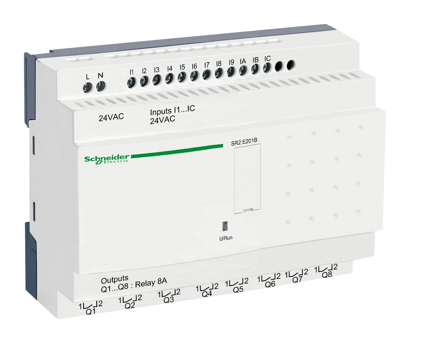 Zelio Logic SR2/SR3 SR2E201B smart relay – 20 I/O – 24 V AC