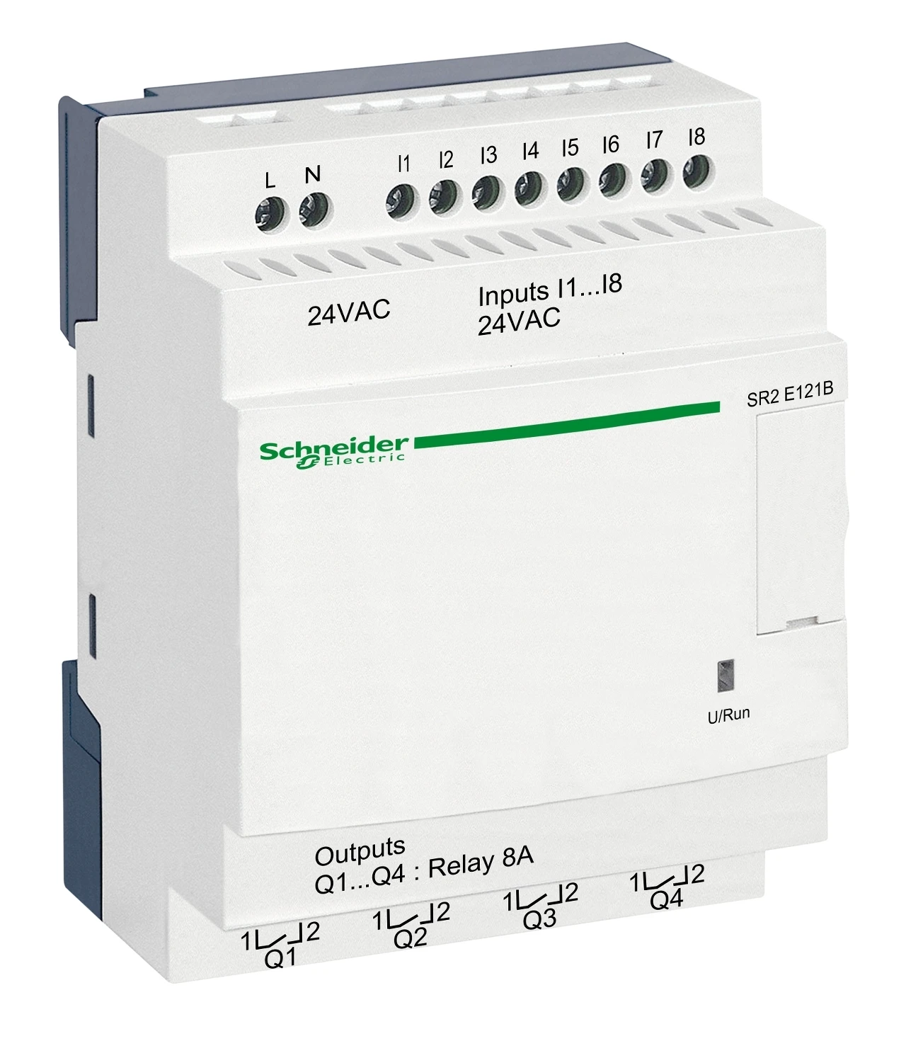Zelio Logic SR2/SR3 SR2E121B smart relay – 12 I/O – 24 V AC