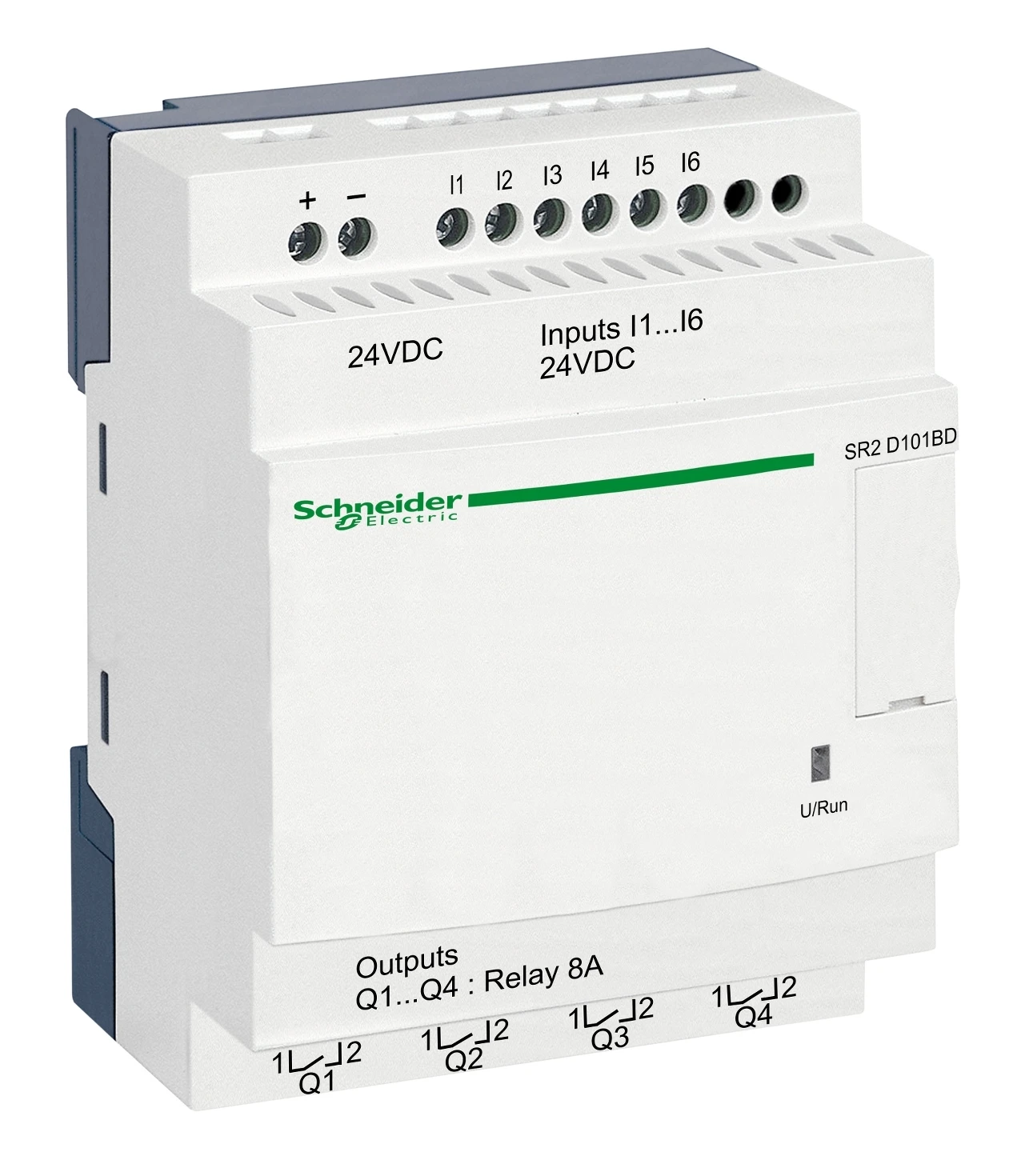 Zelio Logic SR2/SR3 SR2D101BD smart relay – 10 I/O – 24 V DC