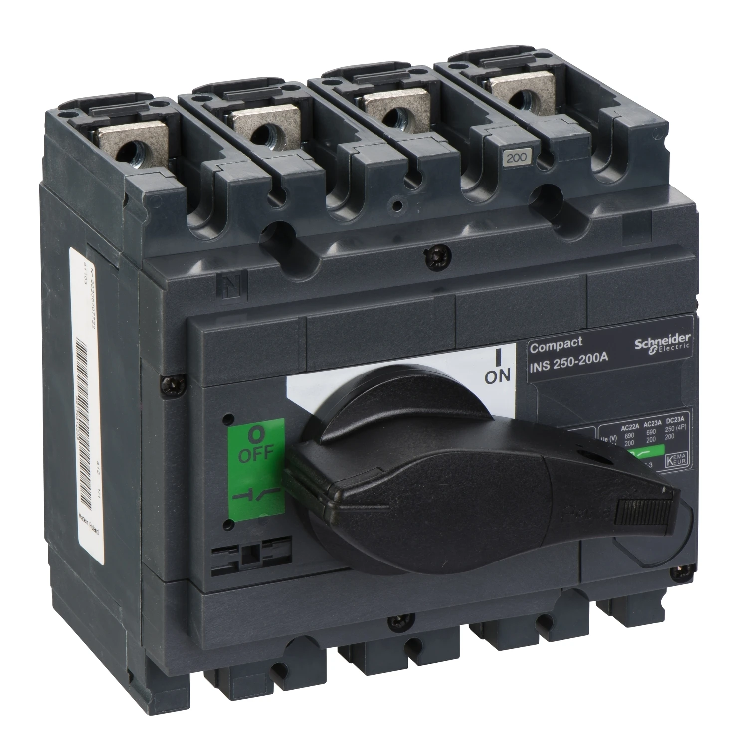 Switch disconnector INS250-200 4P 200 A — 31103