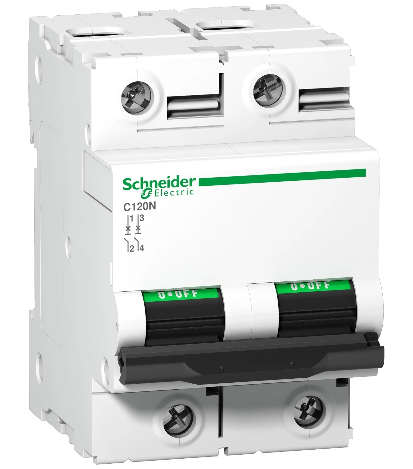 Disjoncteur C120N 2P 80 A courbe C — A9N18361