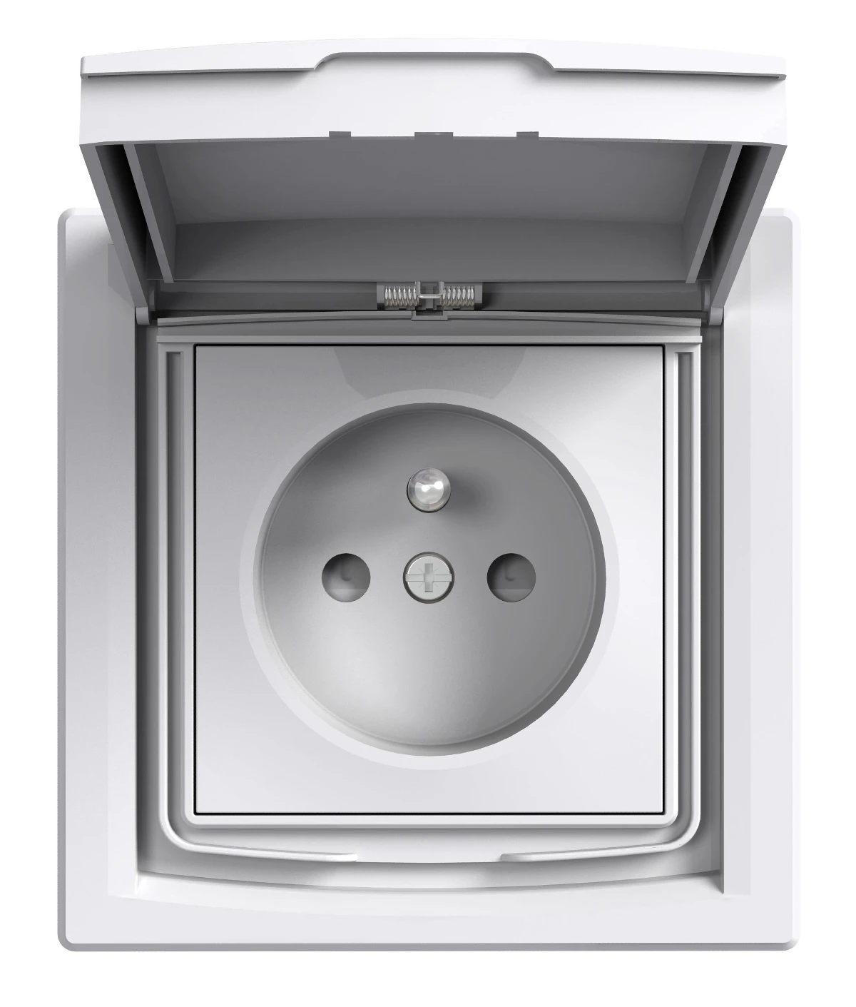 Asfora EPH2800321 earthed socket outlet — white — Schneider Electric