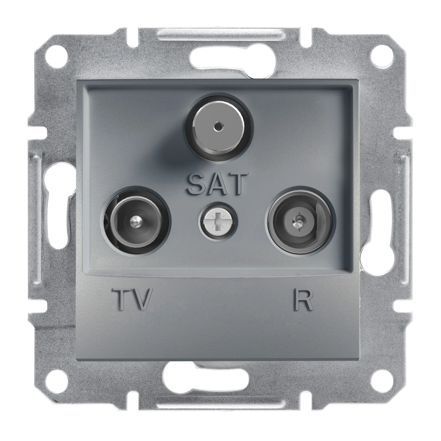 Prise antenne TV / radio / SAT Asfora EPH3500162 — acier — Schneider Electric