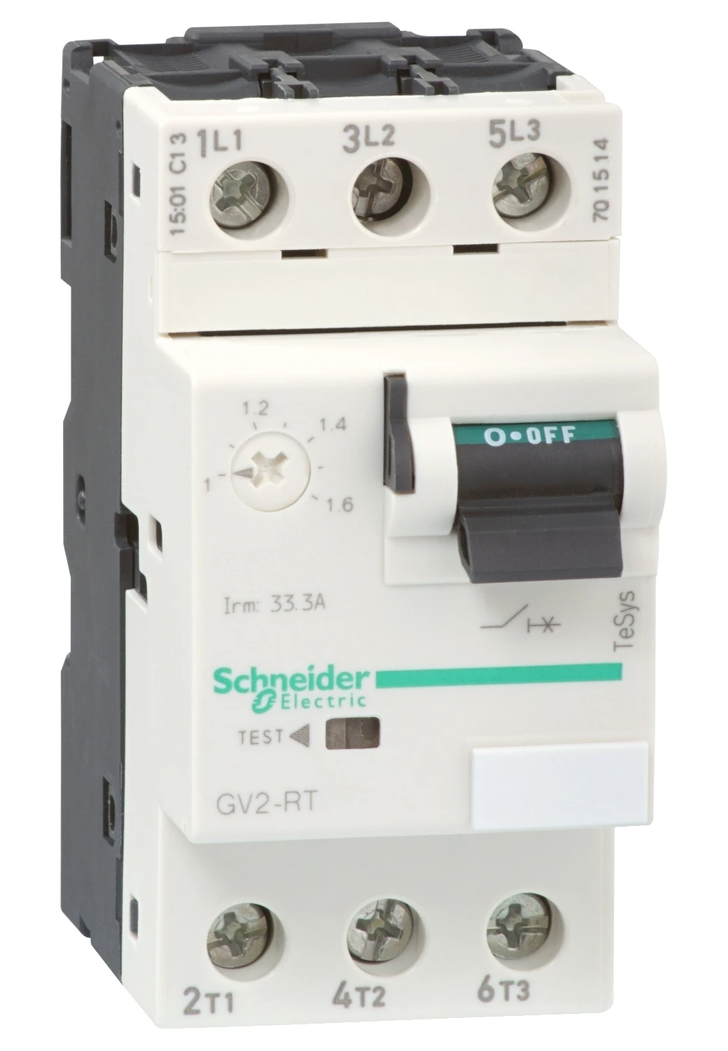 TeSys GV2RT03 motor circuit breaker — 0.25 to 0.40 A