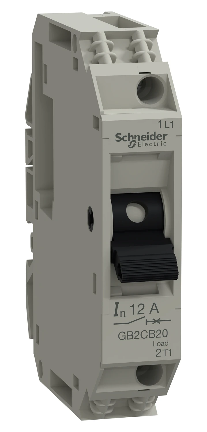 TeSys GB2CB20 auxiliary circuit breaker — 1P, Ith 12 A