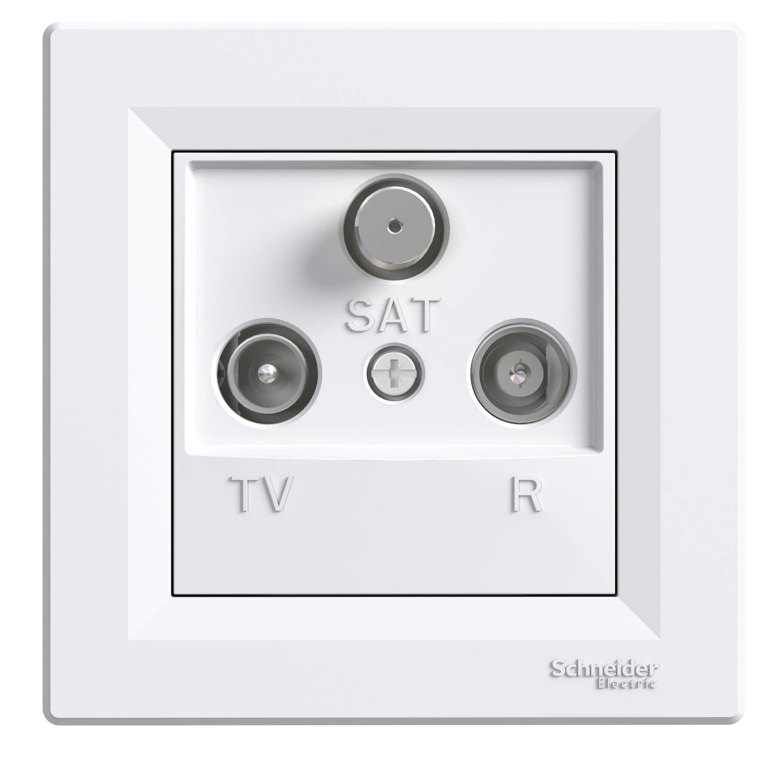 Prise antenne TV / radio / SAT Asfora EPH3500121 — blanc — Schneider Electric