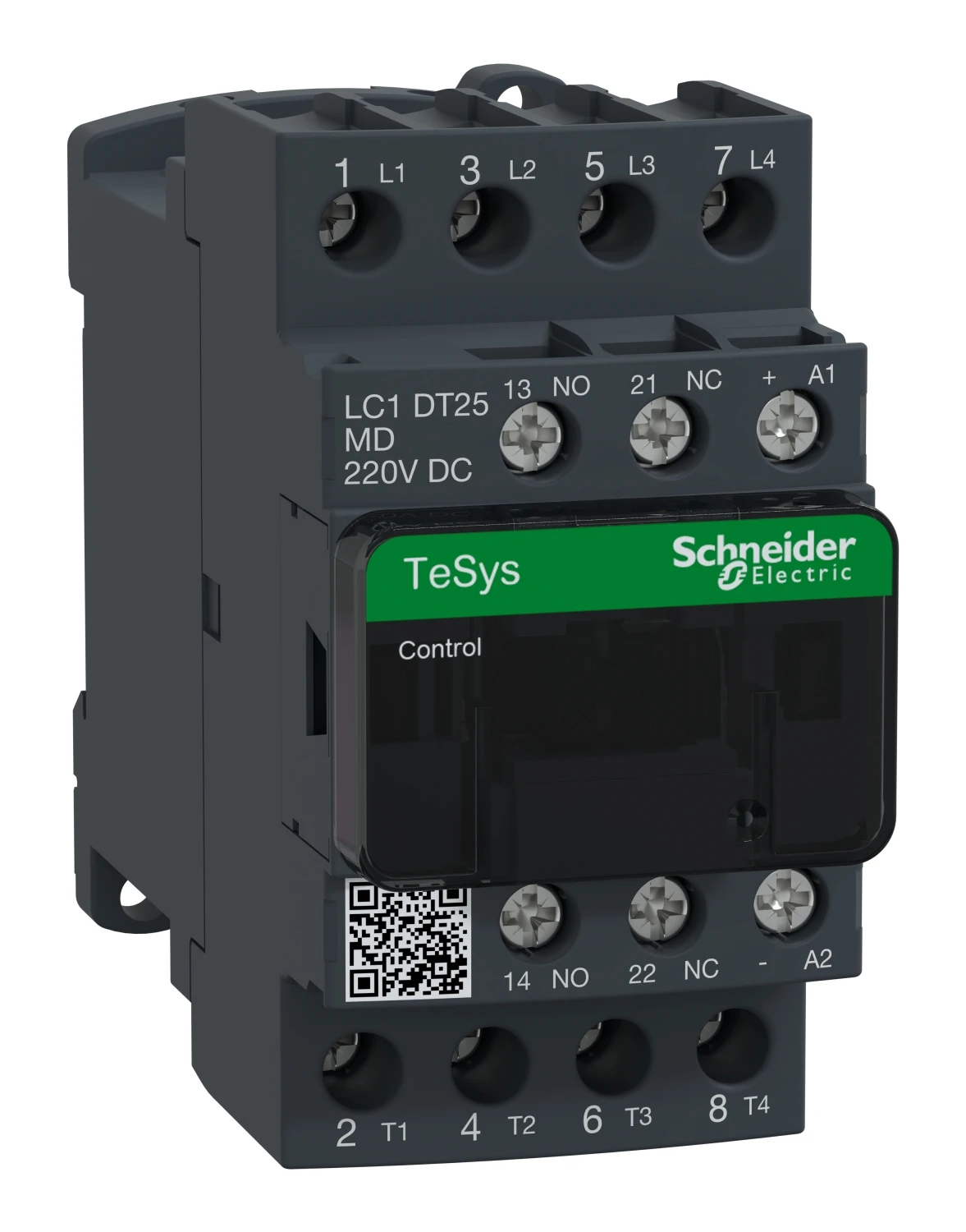 Contacteur TeSys Deca LC1DT25MD — 4P, 25 A AC-1, commande 220 V CC
