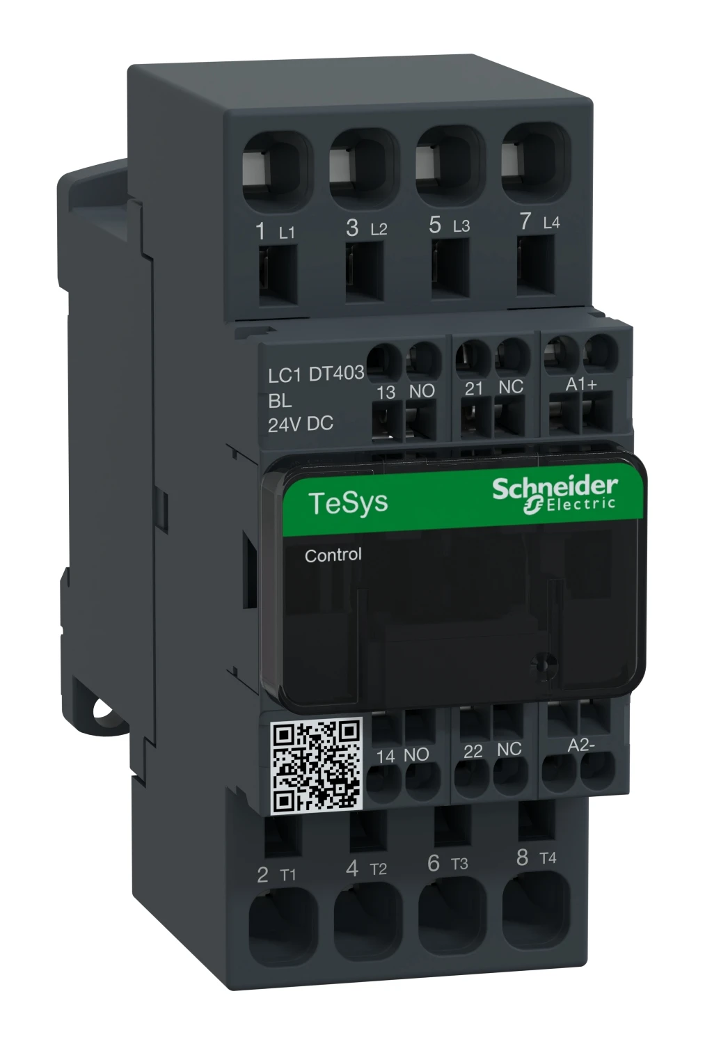 Contacteur TeSys Deca LC1DT403BL — 4P, 40 A AC-1, commande 24 V CC, faible consommation