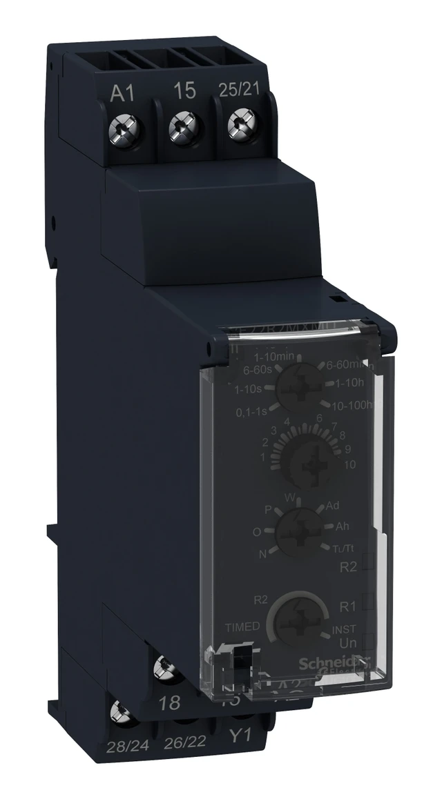 Modular timing relay RE22R2MMW — 12…240 V AC/DC