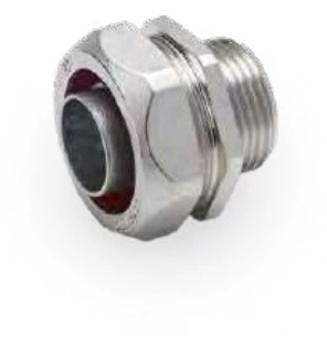Metal fittings — Fixed male in nickel plated brass 6014