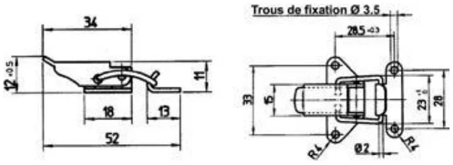 Toggle latch for cable routing