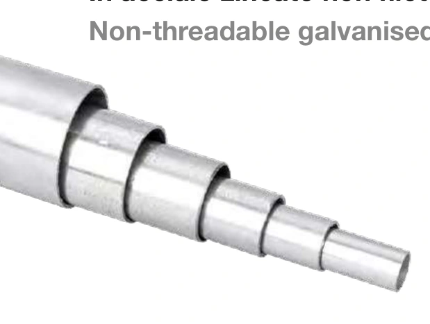 Rigid conduit — non-threadable galvanised steel 6008-L