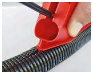 Polyamide flexible conduit — PA 6 with zip closure (hb UL94) 50zip