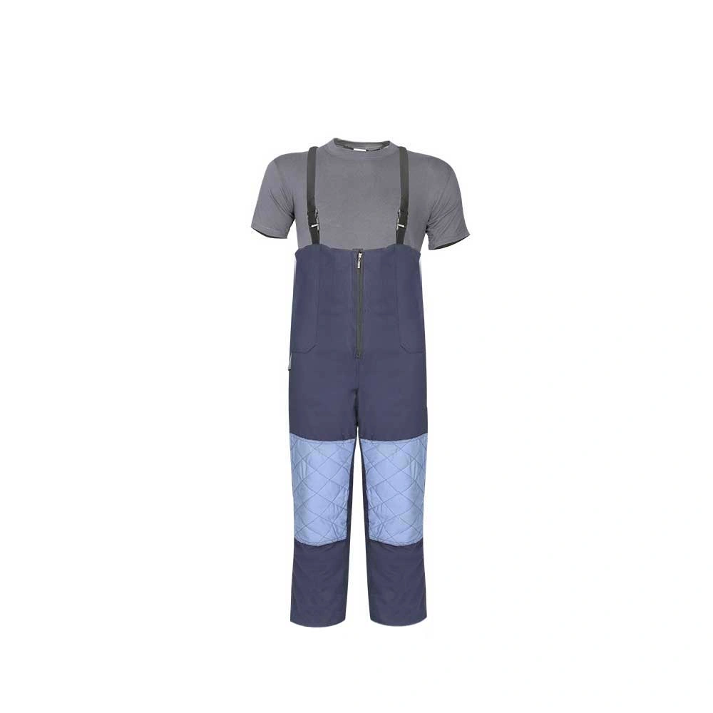 Two-tone bib-trouser work set