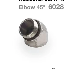 Accessories — Elbow 45° 6028