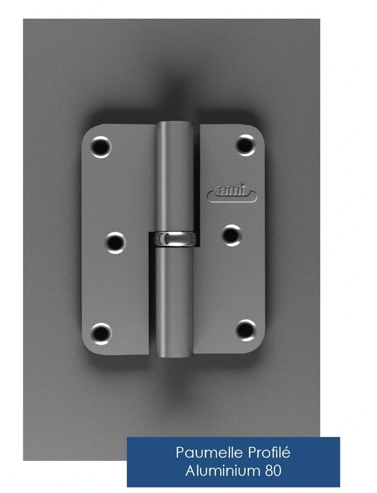 Profiled aluminium 80 lift-off hinge