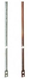 Air terminal rod to be mounted on a perpendicular surface