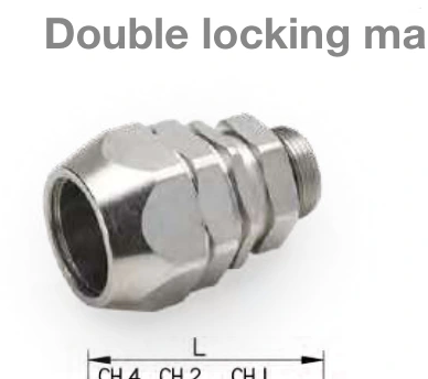 Metal connectors for flexible conduits in polyamide — Double locking male swivel 6012pat-G