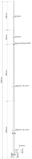 Wall mounting bracket for horizontal mounting