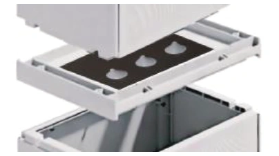 Top-unit installation option for outdoor enclosure Grafi 5 width 580 mm