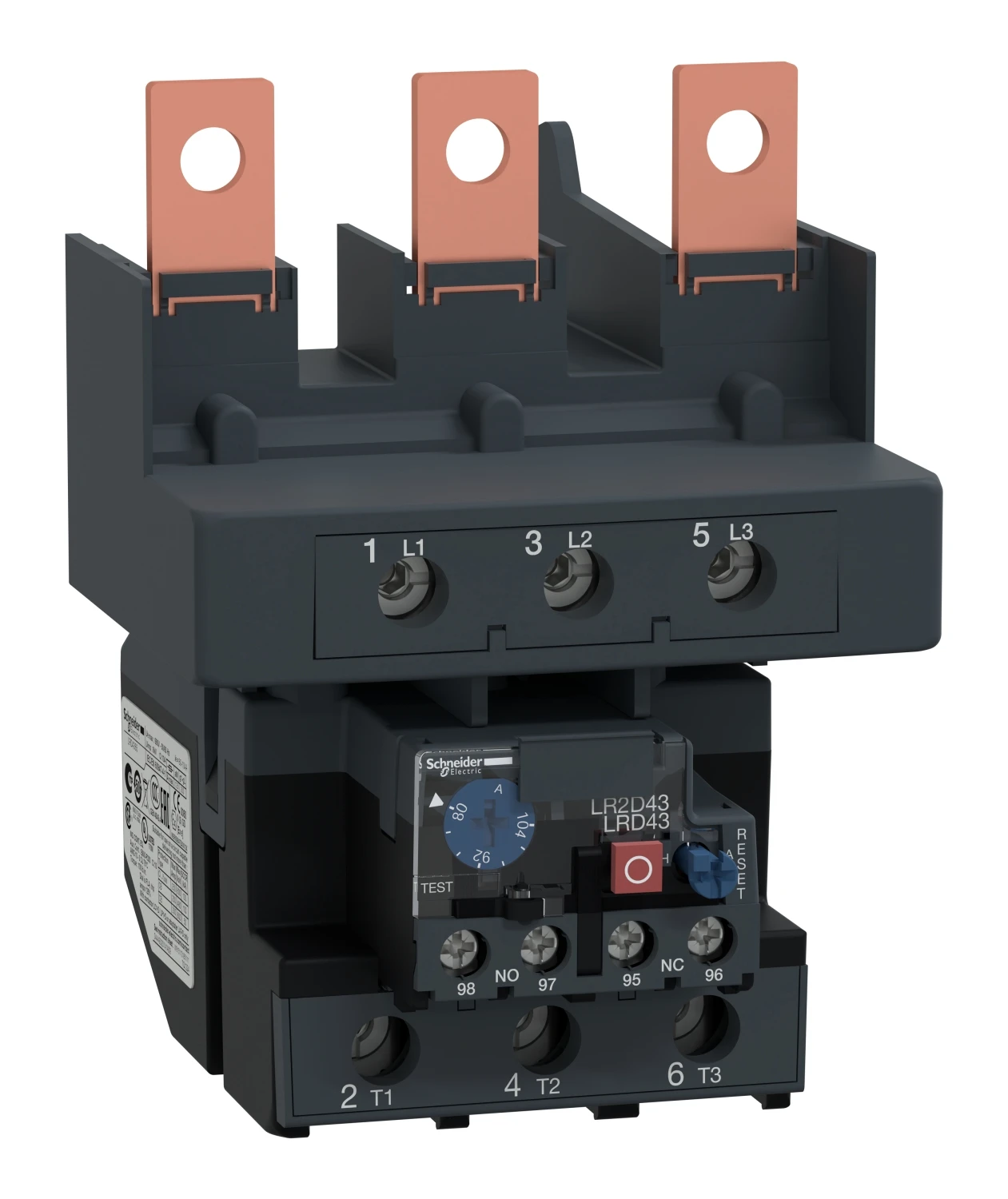 TeSys Deca LRD LRD4365 thermal overload relay — 80 to 104 A, class 10A