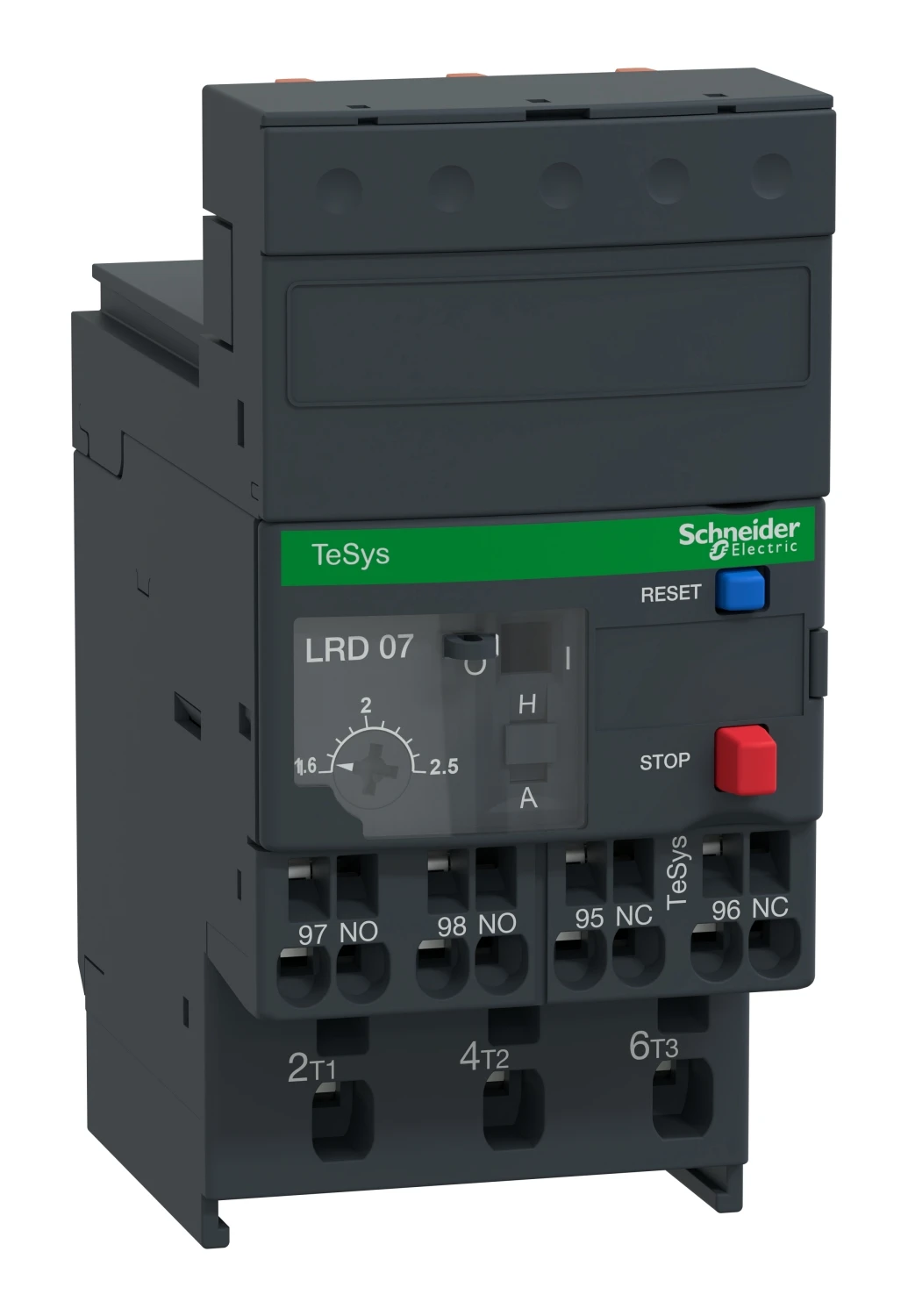 Relais thermique TeSys Deca LRD LRD073 — 1,6 à 2,5 A, classe 10A