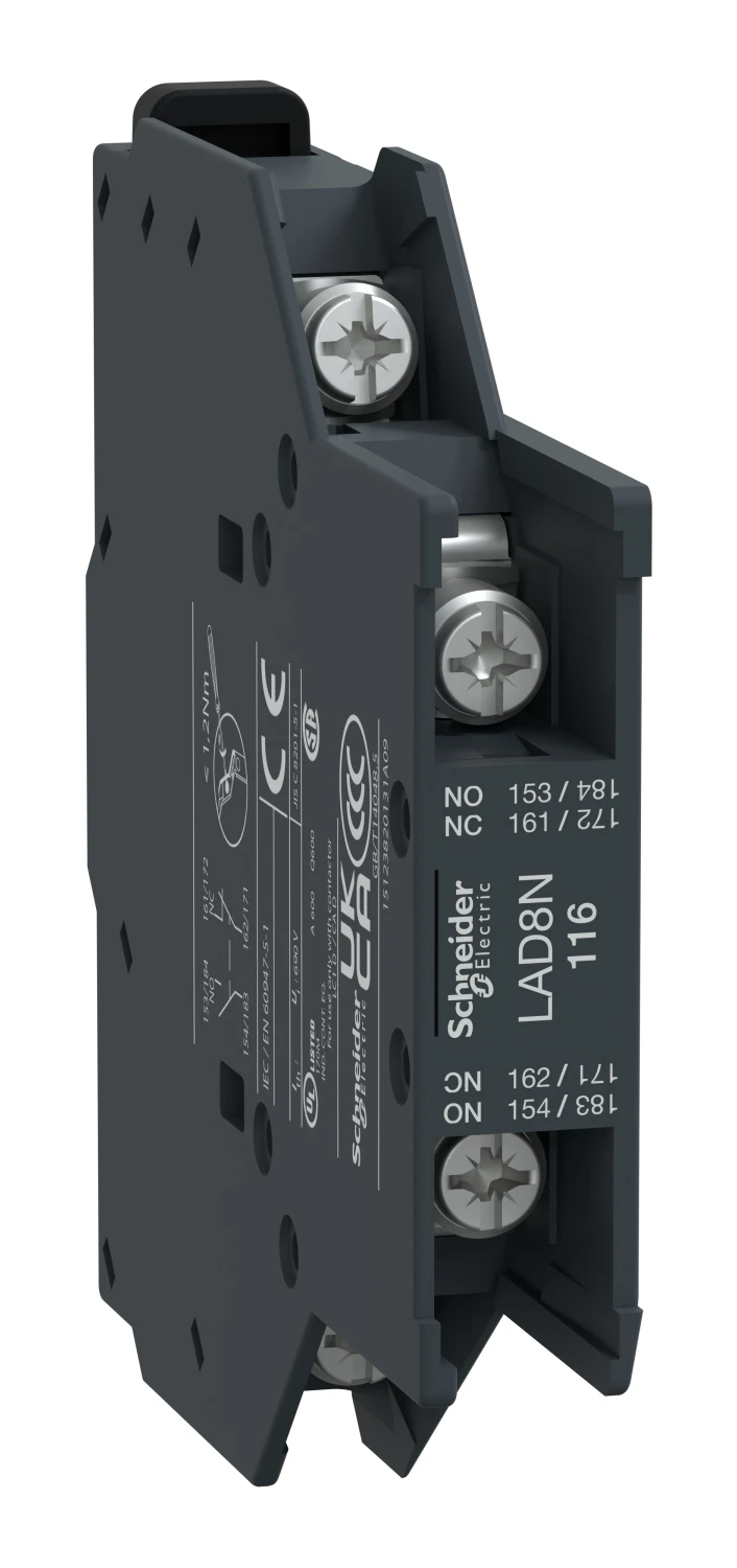 Bloc auxiliaire TeSys Deca LAD8N116 — 1 NO + 1 NF