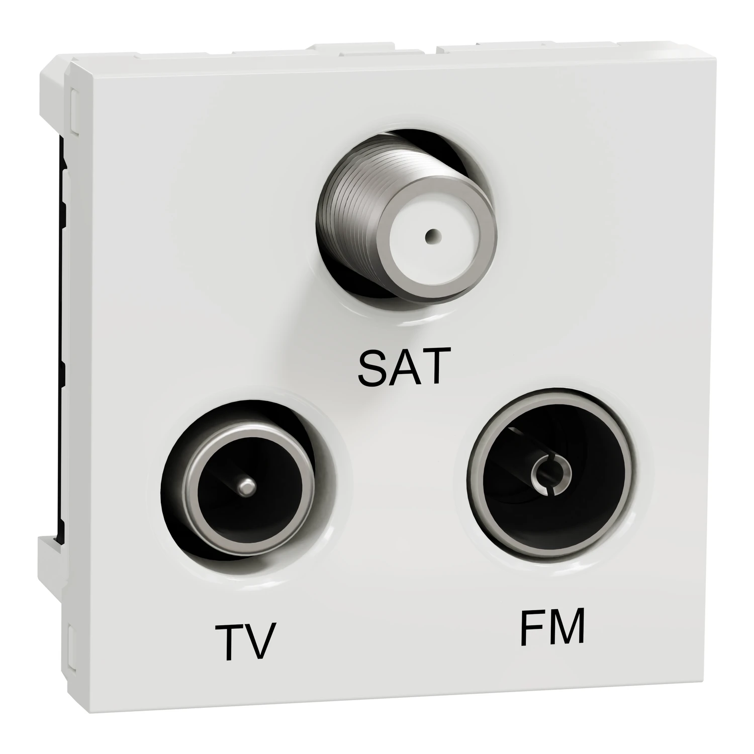 Prise FM / TV / SAT New Unica NU345018 — blanc