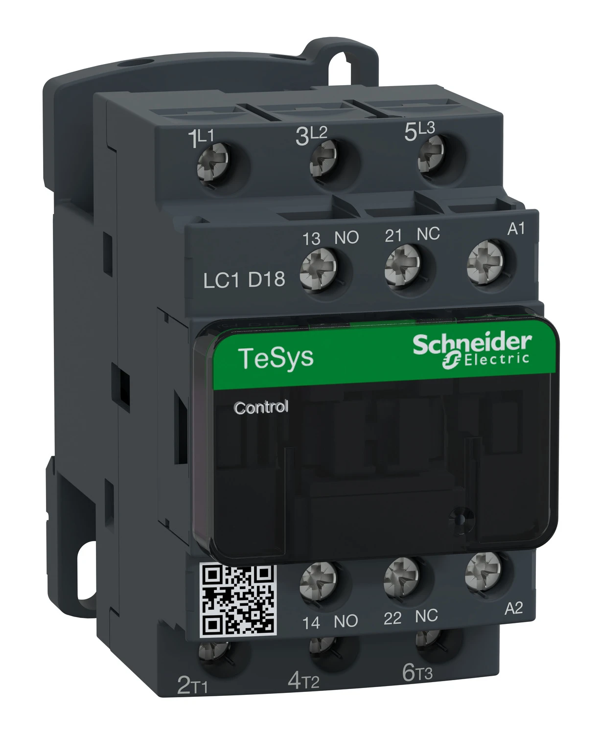 Contacteur TeSys Deca LC1D18B7 — 3P, 18 A AC-3/AC-3e, commande 24 V CA, 50/60 Hz