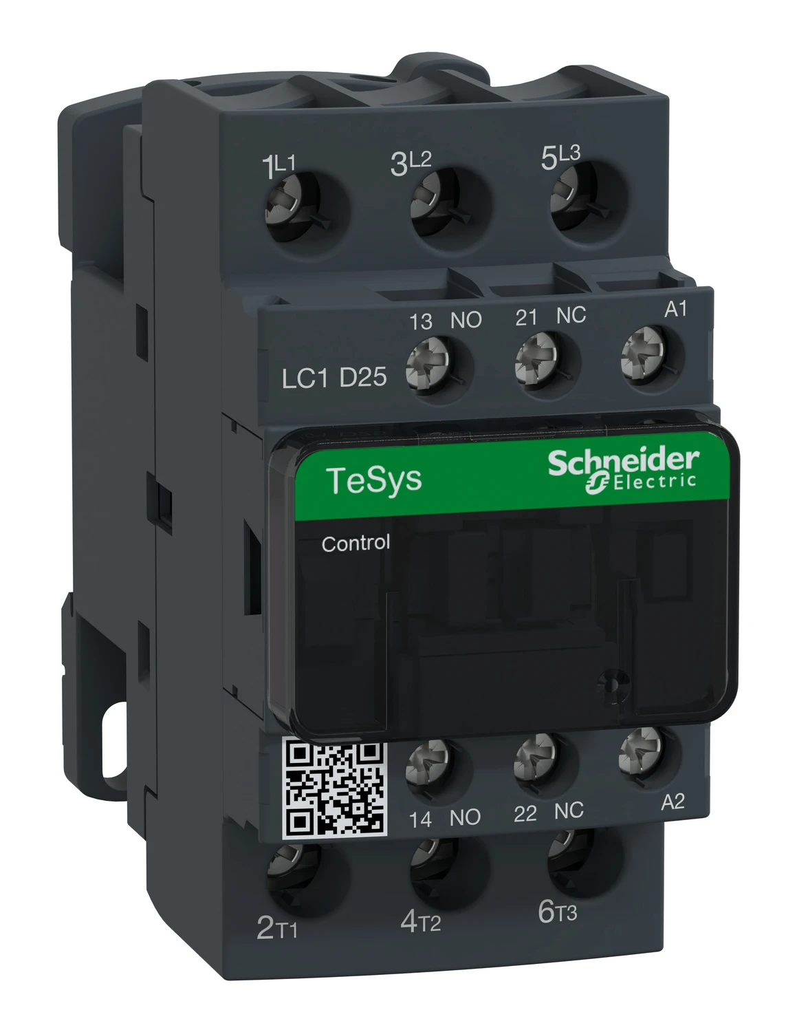 Contacteur TeSys Deca LC1D25B7 — 3P, 25 A AC-3/AC-3e, commande 24 V CA, 50/60 Hz