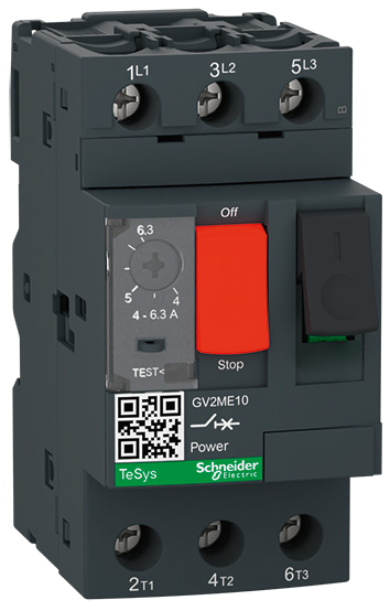 TeSys GV2ME01 motor circuit breaker — 0.1 to 0.16 A