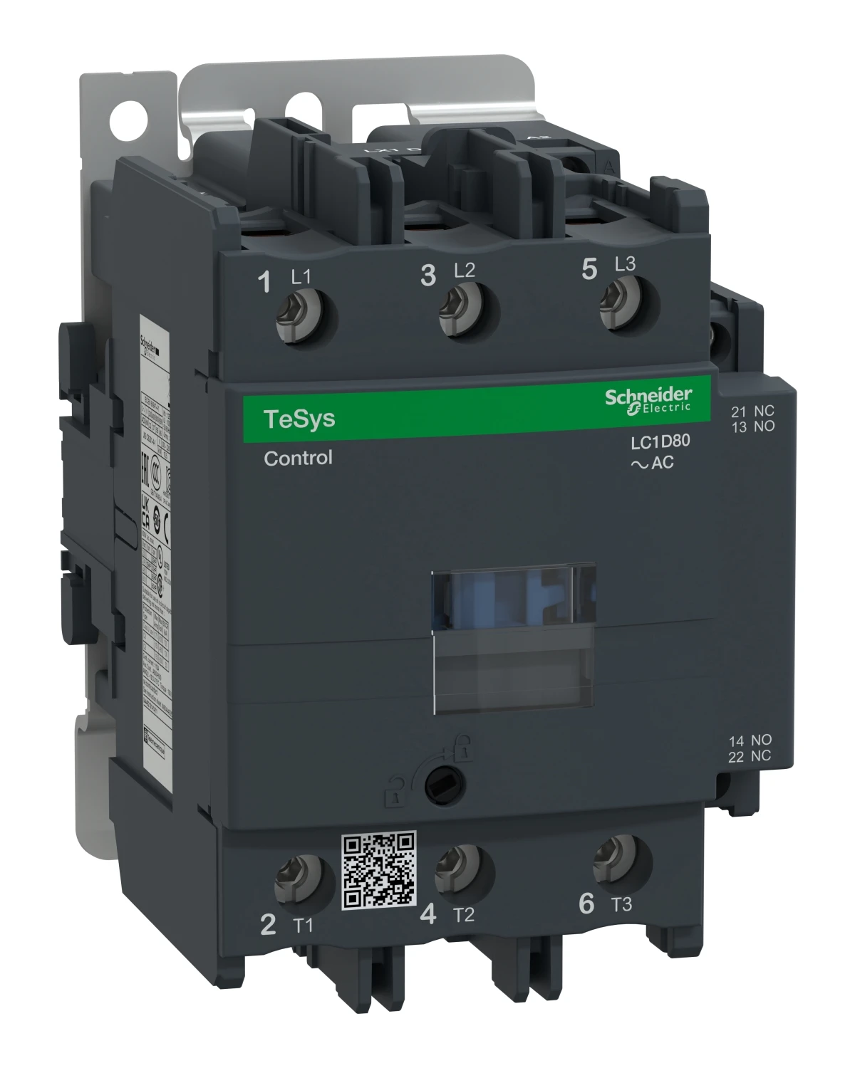 Contacteur TeSys Deca LC1D80D7 — 3P, 80 A AC-3/AC-3e, commande 42 V CA, 50/60 Hz