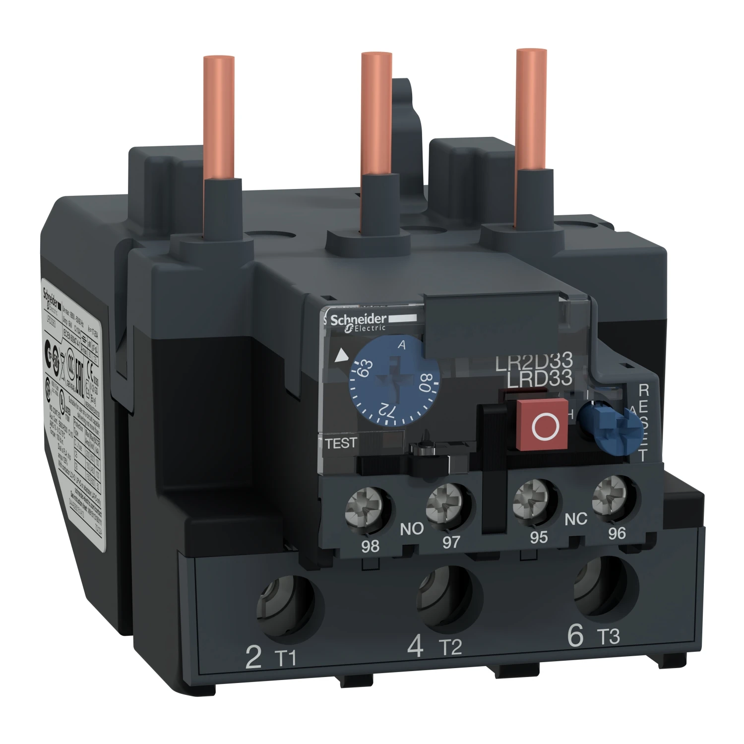 TeSys Deca LRD LRD3363 thermal overload relay — 63 to 80 A, class 10A
