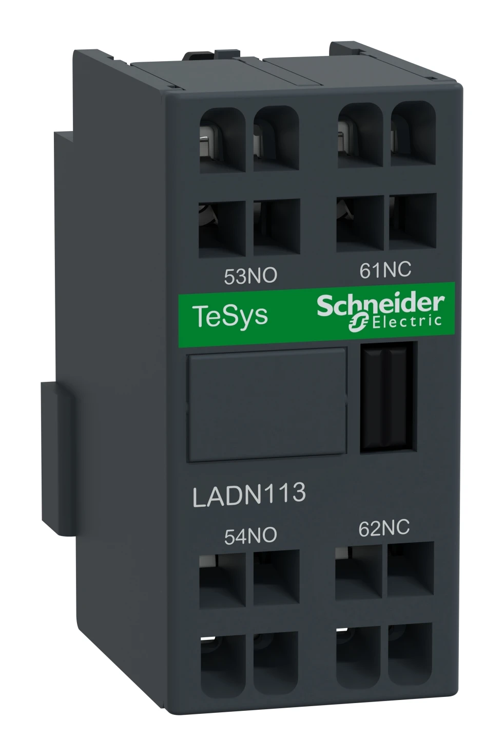 TeSys Deca LADN113 auxiliary contact block — 1 NO + 1 NC