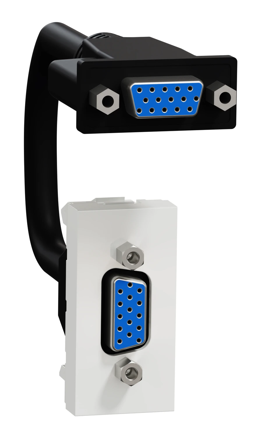 Prise VGA New Unica NU343218 — blanc