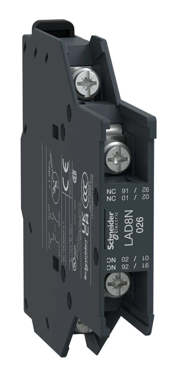 Bloc auxiliaire TeSys Deca LAD8N026 — 0 NO + 2 NF