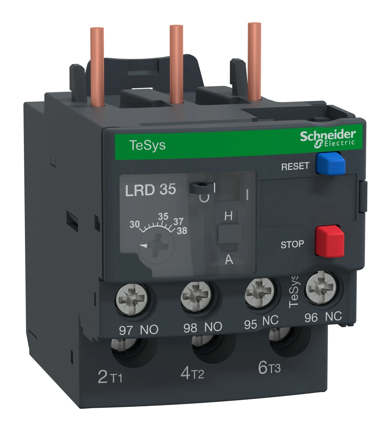 Relais thermique TeSys Deca LRD LRD356 — 30 à 38 A, classe 10A — Schneider Electric