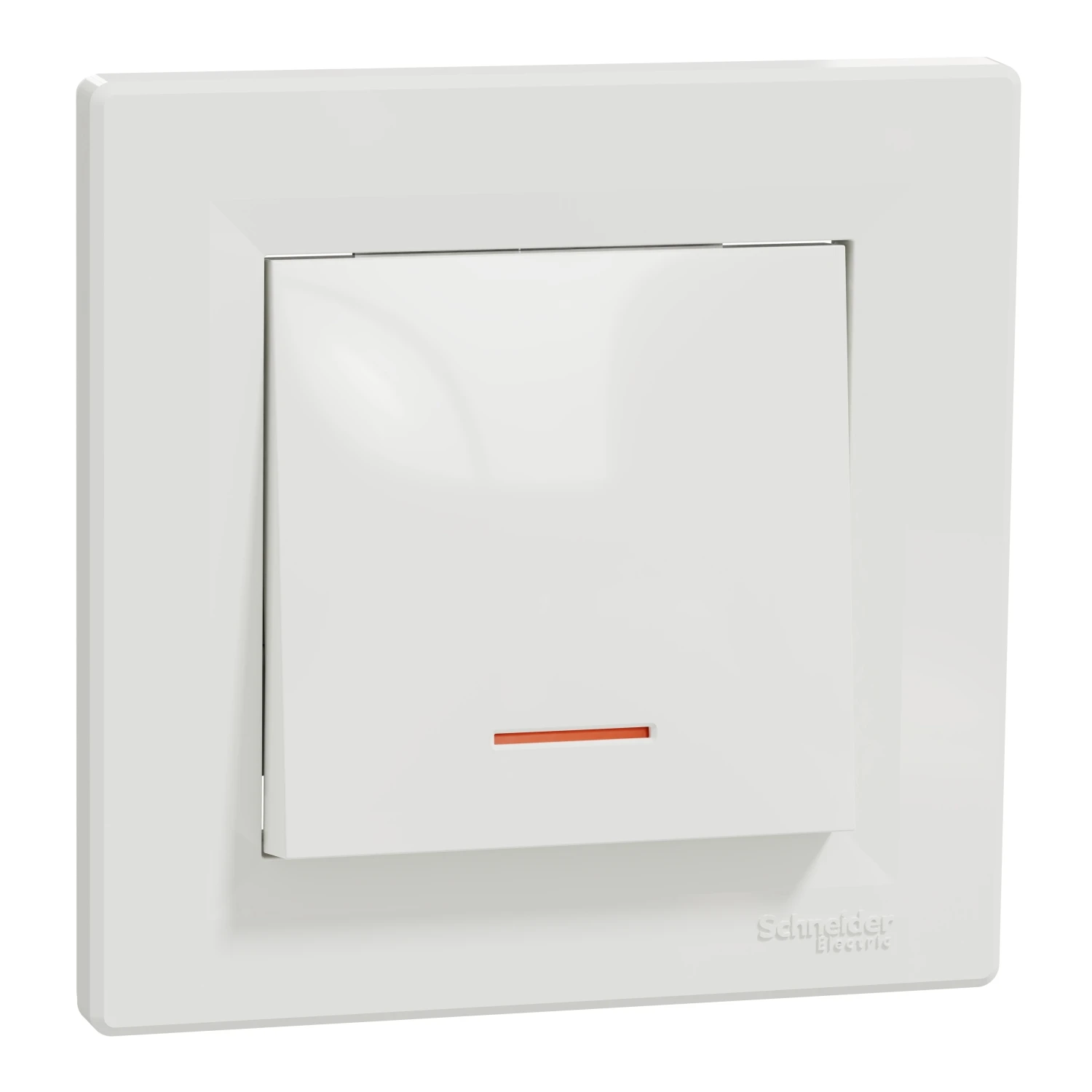 Interrupteur simple avec voyant de repérage Asfora EPH1400121 — blanc
